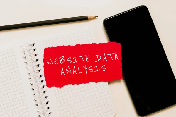 Text Mit Inspiration Website Data Analysis Word Zur Analyse Und — Stockfoto