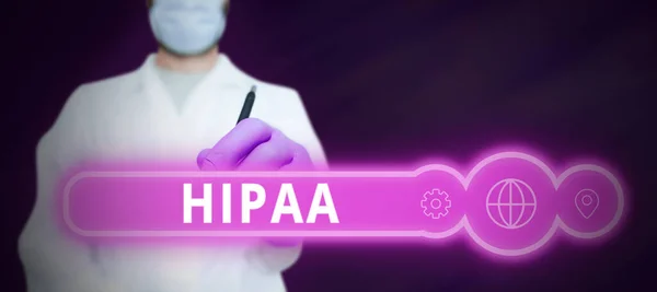 Écrire Texte Hipaa Word Written Acronym Signifie Health Insurance Portability — Photo