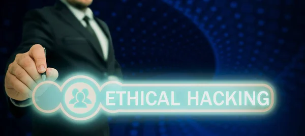 Inspiration showing sign Ethical Hacking, Word Written on act of locating weaknesses and vulnerabilities of computer