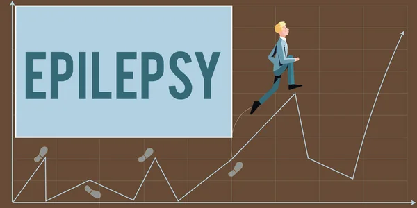 Pisząc Tekst Epilepsja Słowo Czwarte Najczęstsze Zaburzenia Neurologiczne Nieprzewidywalne Napady — Zdjęcie stockowe