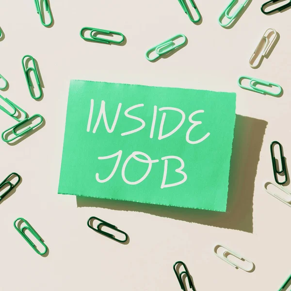 Inspiración Mostrando Signo Job Idea Negocio Hecha Con Ayuda Alguien —  Fotos de Stock