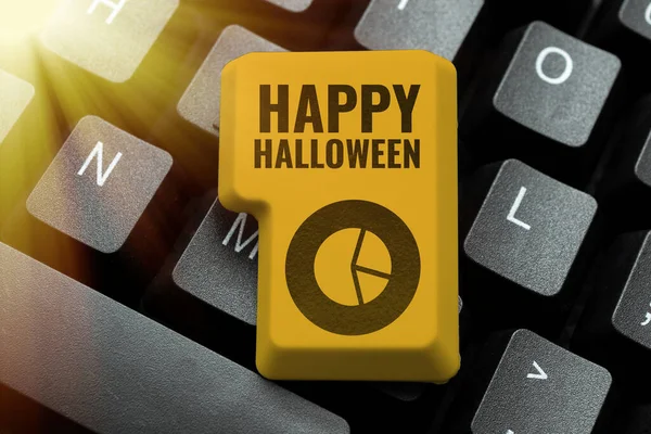 Happy Halloween Business Overview Evening Christian Holy Days All Hallows — 스톡 사진