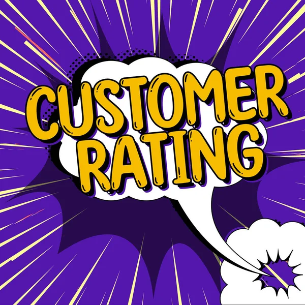 Ручний Знак Запису Клієнт Рейтинг Слово Калібрування Задоволення Клієнтів Компанією — стокове фото