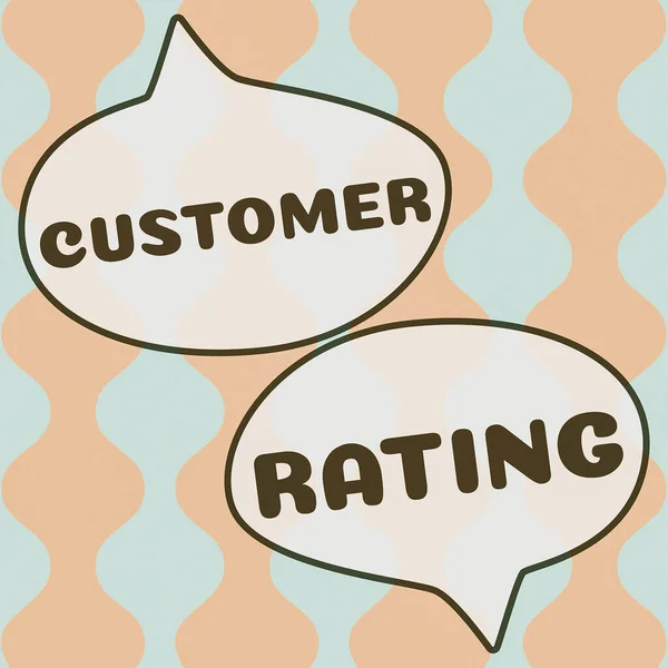 Κείμενο Που Δείχνει Έμπνευση Customer Rating Business Overview Gauge Ικανοποίηση — Φωτογραφία Αρχείου