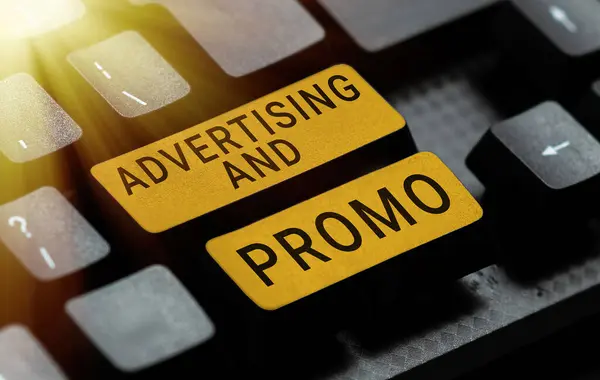 Κείμενο Που Δείχνει Έμπνευση Διαφήμιση Και Promo Επιχειρηματική Ιδέα Ενημέρωση — Φωτογραφία Αρχείου