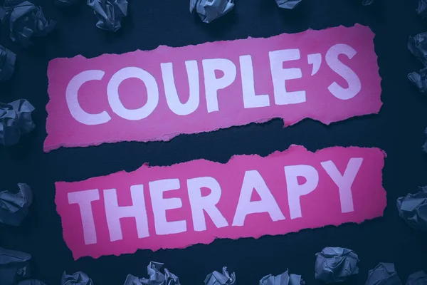 Çifti Terapisi Nternet Konsepti Nin Çift Çiftler Için Ilişki Sorunlarını — Stok fotoğraf