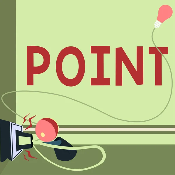 Tekst Bijschrift Met Point Internet Concept Stip Ander Leesteken Taps — Stockfoto