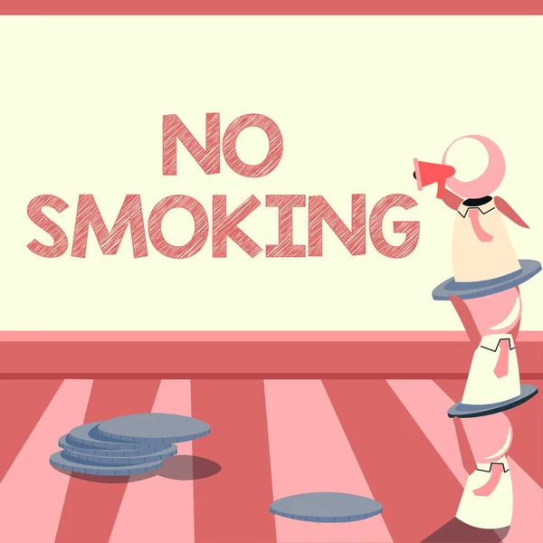 Texto Mostrando Inspiração Não Fumar Conceito Negócio Usando Tabaco Proibido — Fotografia de Stock