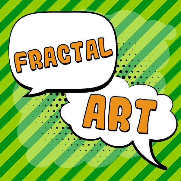 Fractal Art Word Written Place Section Website Which Used Public — 스톡 사진
