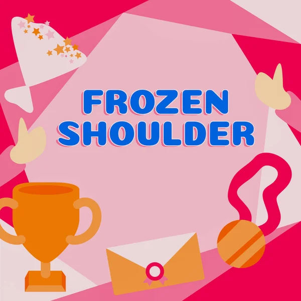 Conceptual Display Frozen Shoulder Business Approach Characterized Stiffness Pain Your — Stock Photo, Image