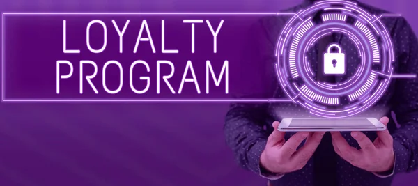 Conceptual Caption Loyalty Program Business Overview Marketing Effort Provide Incentives — Stock Photo, Image