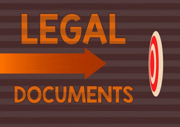 Sign Displaying Legal Documents Internet Concept Document Legal Matter Drawn — Stock Photo, Image