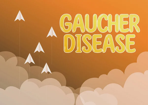 Text Rukopisu Gaucherova Choroba Podnikatelský Nápad Autozomálně Recesivní Dědičná Porucha — Stock fotografie