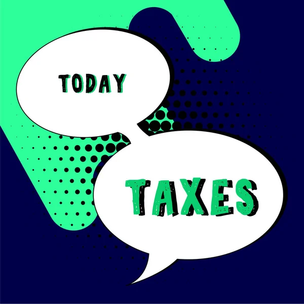 Text Showing Inspiration Taxes Business Approach Contribution State Revenue Levied — Stock Photo, Image