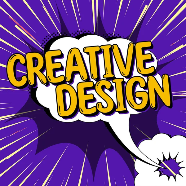 Display Concettuale Creative Design Business Concept Sottoinsieme Comunicazione Visiva Design — Foto Stock