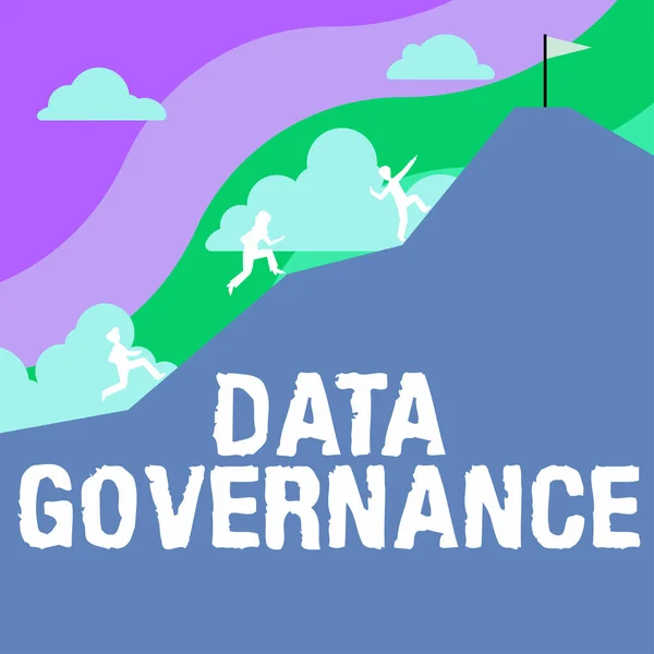 Data Governance Geschäftsidee Allgemeines Management Wichtiger Datenressourcen Unternehmen — Stockfoto