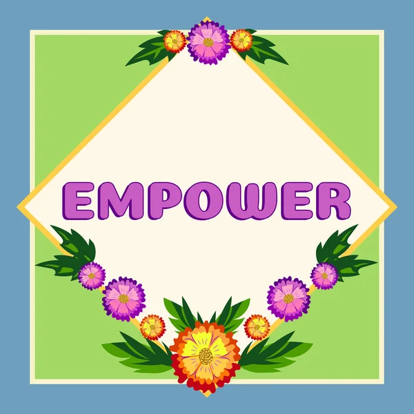 Написання Тексту Empower Business Concept Give Power Authority Authorized Legal — стокове фото