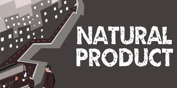 天然产品 商业理念 化合物或生物机体产生的物质 — 图库照片