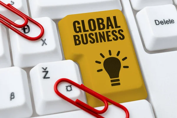 Global Business Konzeptfotounternehmen Das Vielen Ländern Niederlassungen Betreibt — Stockfoto