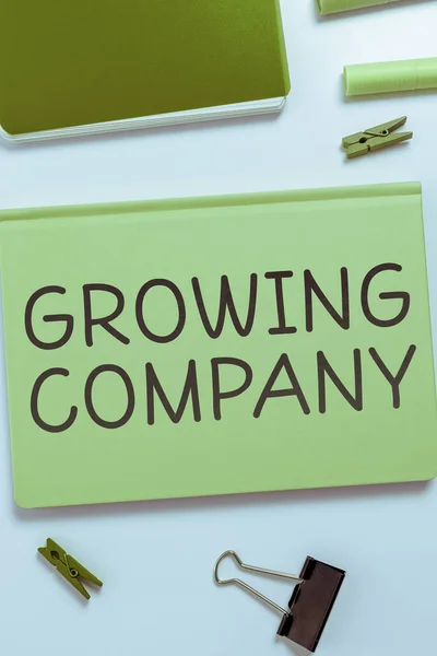 Legenda Conceitual Growing Company Foto Conceitual Gera Fluxos Caixa Positivos — Fotografia de Stock