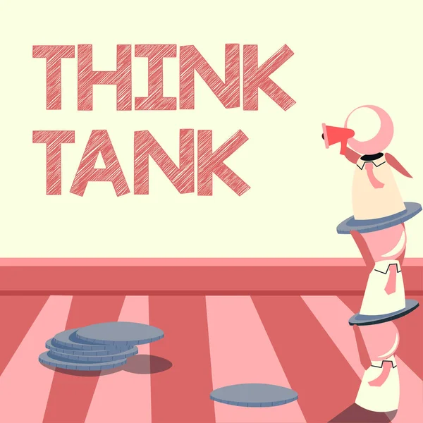 Text Ukazující Inspiraci Think Tank Konceptuální Foto Myšlení Inovativních Hodnotných — Stock fotografie