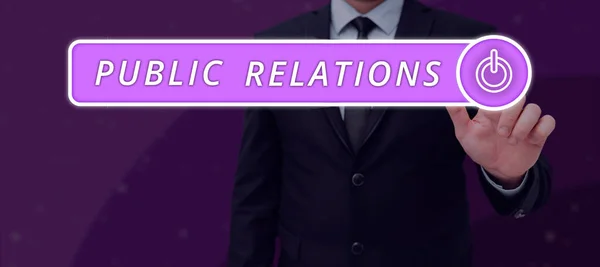 Text Zobrazující Inspiraci Public Relations Word Written Communication Media People — Stock fotografie