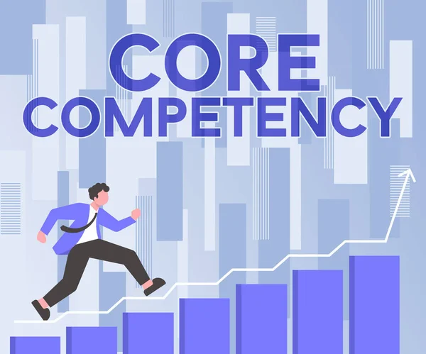 Концептуальная Подпись Core Competency Business Concept Harmonized Combination Multiple Resources — стоковое фото