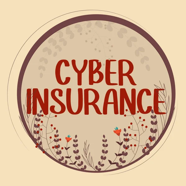 인터넷 위험으로부터 사용자를 보호하기 사이버 Cyber Insurance Word Protect Business — 스톡 사진