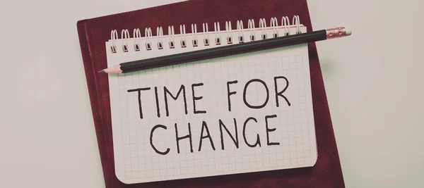 Conceptual Caption Time Change Business Overview Transition Grow Improve Transform — Stock Photo, Image