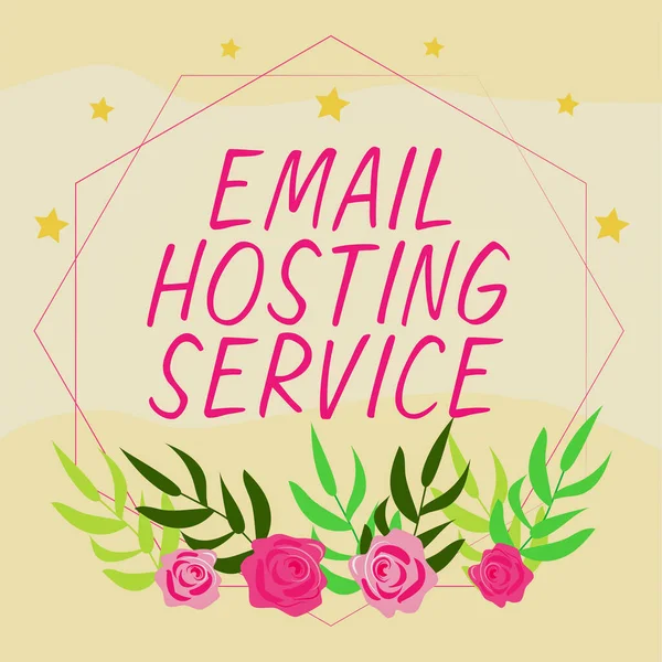이메일 호스팅 서비스 Email Hosting Service 이메일 서버를 운영하는 인터넷 — 스톡 사진