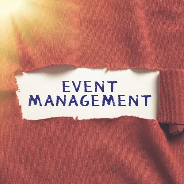 Conceptuele Weergave Event Management Business Idee Special Occasion Schema Organisatie — Stockfoto