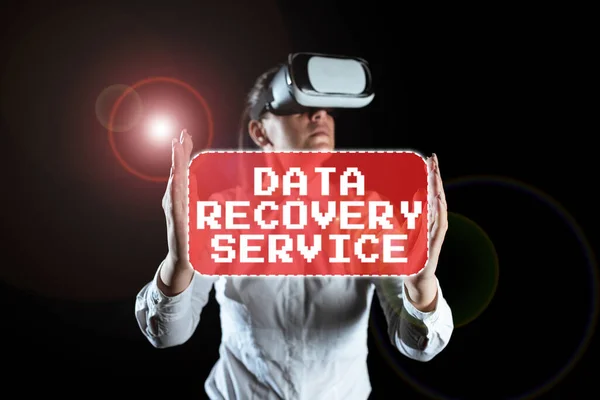 Ispirazione Mostrando Segno Data Recovery Service Concetto Significato Processo Recupero — Foto Stock