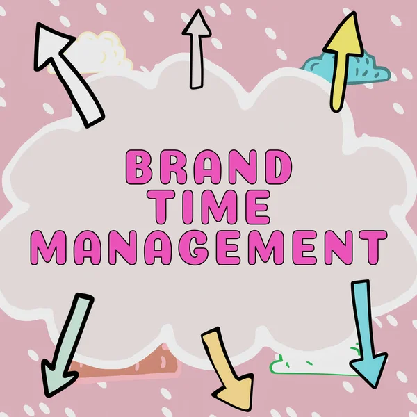 Tekst Bijschrift Presenteren Brand Time Management Business Aanpak Verhoog Schijnbare — Stockfoto