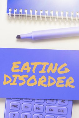 El yazısı metni yeme bozukluğu, düzensiz yeme alışkanlıklarıyla karakterize edilen iş fikri hastalıkları