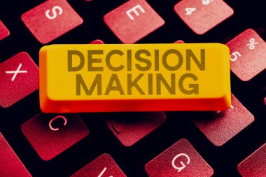 İşaret karar verme sürecini gösteren ilham, özellikle önemli kararlar alma sürecini gösteren sözcükler