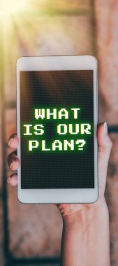 İlham kaynağı gösteren metin Planımız, İş Konseptimiz Görev Amaçlı Beyin Fırtınası Stratejisi