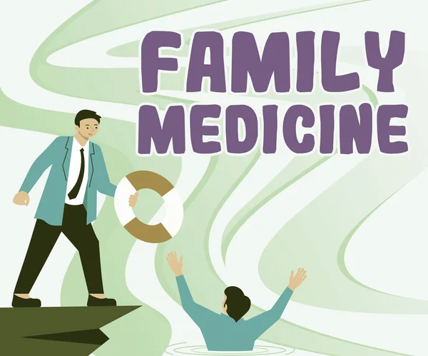 Inspiráció Mutató Jel Family Medicine Üzleti Áttekintés Célja Hogy Alapvető — Stock Fotó
