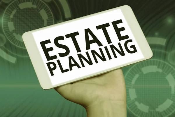 손쓰기 Estate Planning Business Overview Preption Task — 스톡 사진