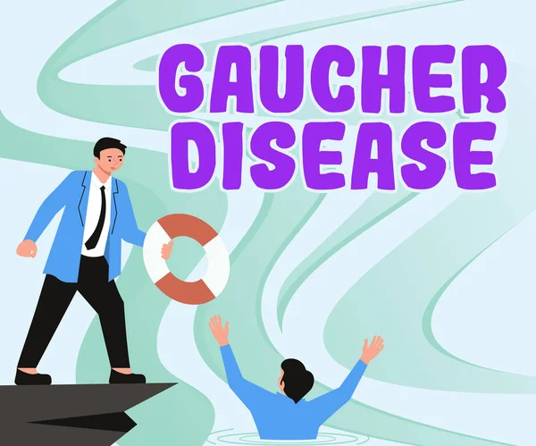 Text Rukopisu Gaucherova Choroba Přehled Podnikání Autozomálně Recesivní Dědičná Porucha — Stock fotografie
