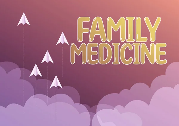 Inspiráló Szöveg Family Medicine Internet Concept Célja Hogy Alapvető Egészségügyi — Stock Fotó