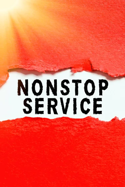 Concereption Nonstop Service 이용할 수있는 비즈니스 컨셉트 서비스 — 스톡 사진