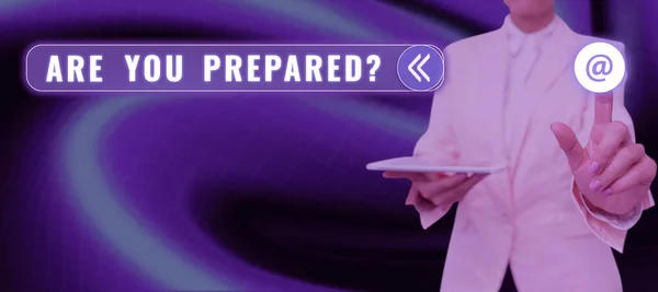 Παρουσίαση Τίτλου Κειμένου You Preparedquestion Word Ready Preparedness Αξιολόγηση Ετοιμότητας — Φωτογραφία Αρχείου