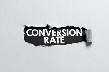 Metin Dönüştürme Oranı, istenen hedefi tamamlayan bir web sitesine ziyaretçi sayısı üzerine yazılmış sözcük yazılıyor