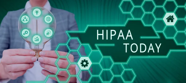 Podpis Koncepcyjny Hipaa Internet Concept Acronim Oznacza Odpowiedzialność Ubezpieczenie Zdrowotne — Zdjęcie stockowe