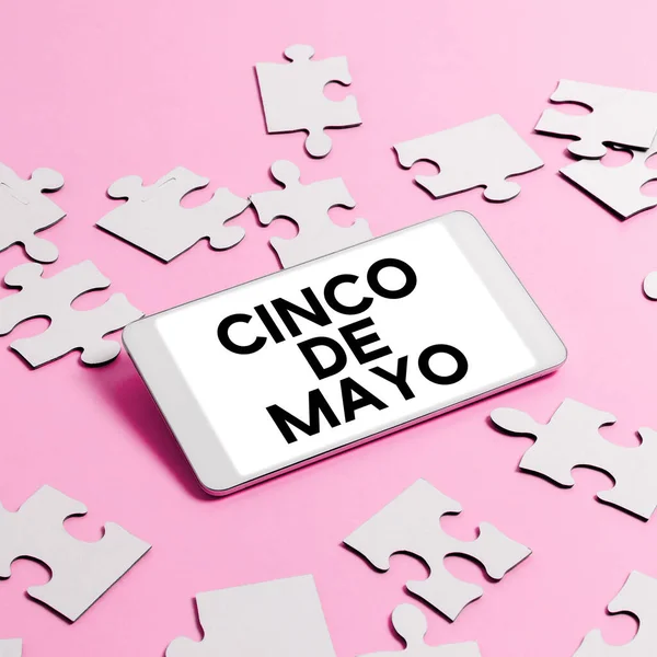 Legenda Conceitual Cinco Mayo Foto Conceitual Celebração Mexicano Americana Realizada — Fotografia de Stock