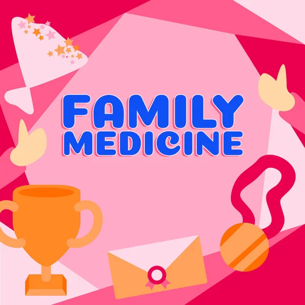 Inspiráció Mutató Jel Family Medicine Internet Concept Célja Hogy Alapvető — Stock Fotó