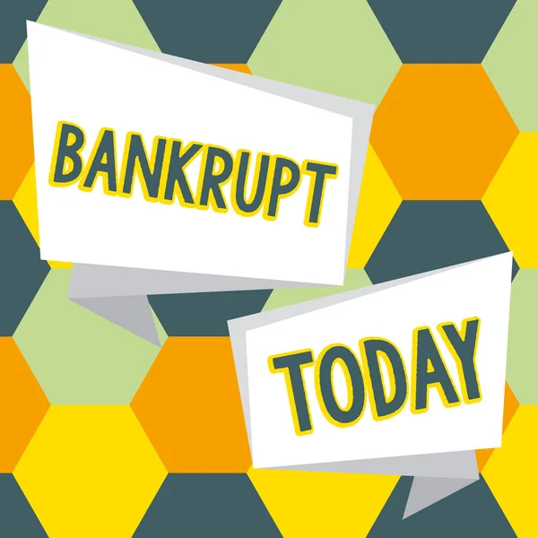 Εννοιολογική Απεικόνιση Bankrupt Επιχειρηματική Προσέγγιση Μειώνεται Μια Κατάσταση Οικονομικής Καταστροφής — Φωτογραφία Αρχείου