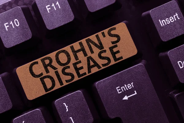 Legenda Texto Apresentando Crohn Disease Ideia Negócio Doença Inflamatória Crônica — Fotografia de Stock