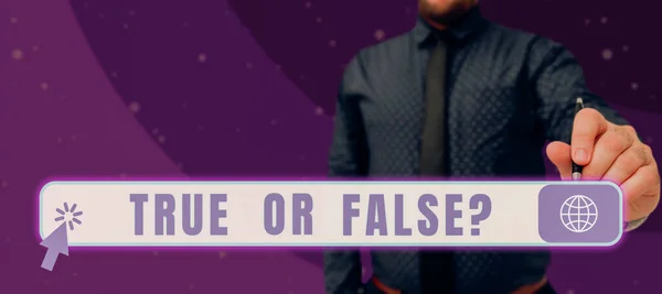 True Falsequestion Business Conceptions Series Statement Mark True False — 스톡 사진