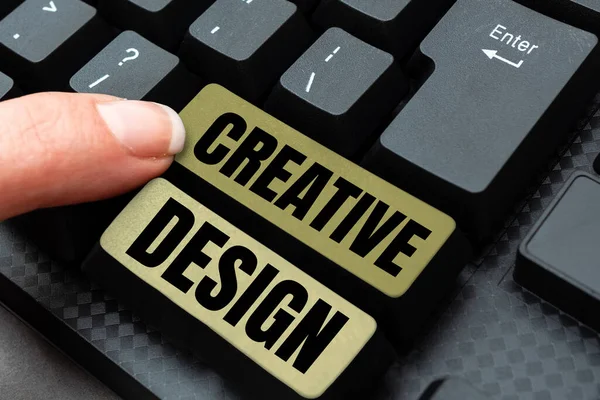 Kreatives Design Konzept Bedeutet Teilmenge Visueller Kommunikation Und Kommunikationsdesign — Stockfoto